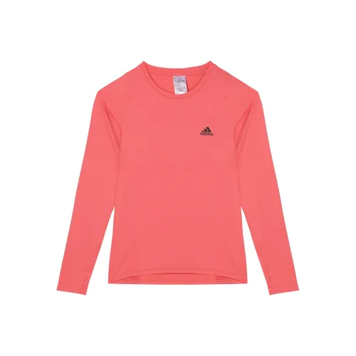 Adidas T Shirts Women's Swirl Neon Red