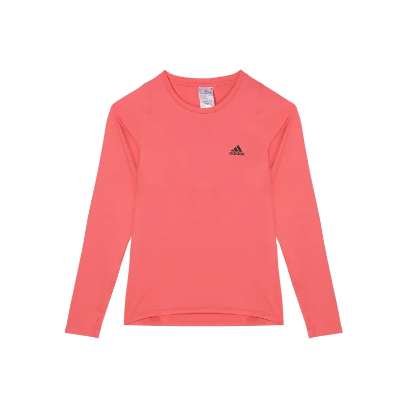 Adidas T Shirts Women's Swirl Neon Red-0