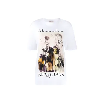 Alexander McQueen T Shirts Women's White