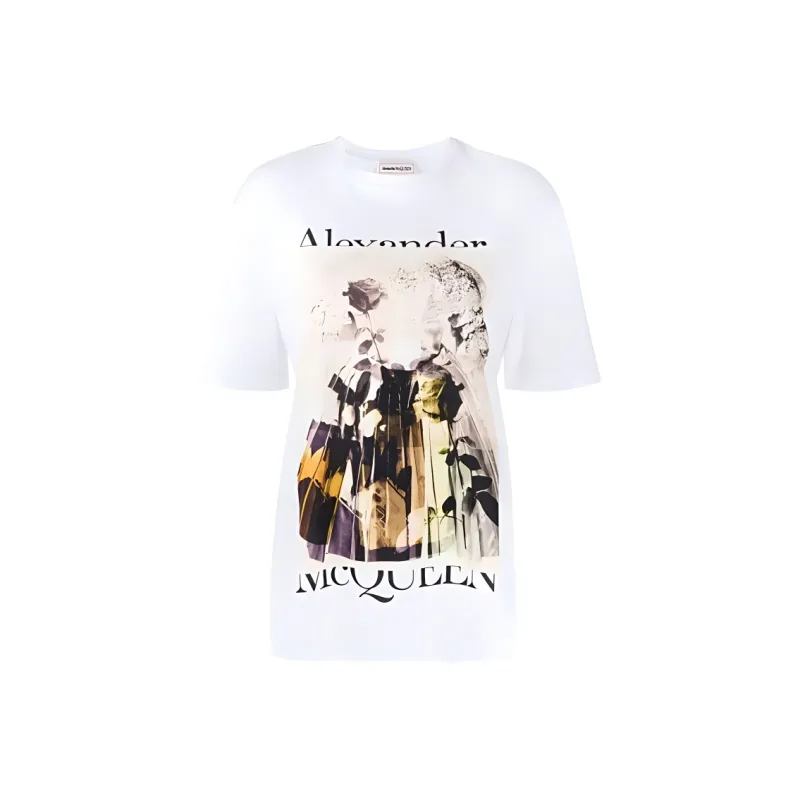 Alexander McQueen T Shirts Women's White-0