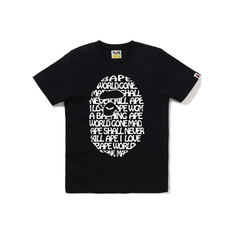 A BATHING APE Xxv Anniversary Ape Head Tee White/Red-0