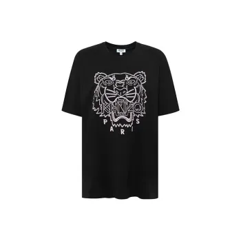 KENZO Classic Tiger Head T Shirts Women's Black
