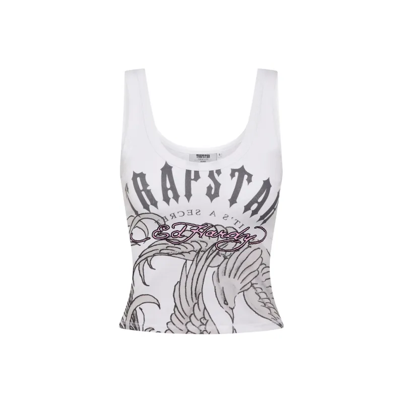 Ed Hardy x Trapstar Trapstar Collaboration FW24 Tank Tops Women's White-0