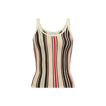 Bottega Veneta Striped Pattern Top