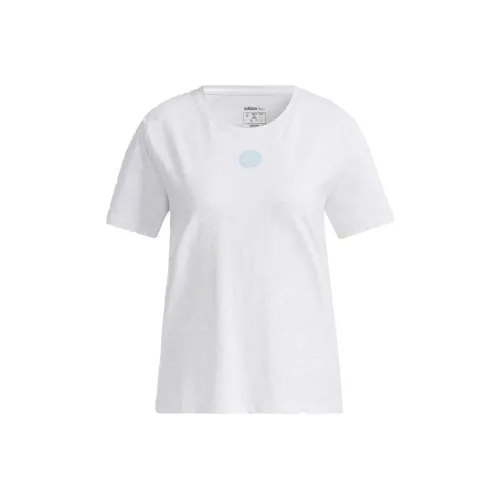 Adidas Neo Drop Shoulder Sleeve T Shirt Women's White