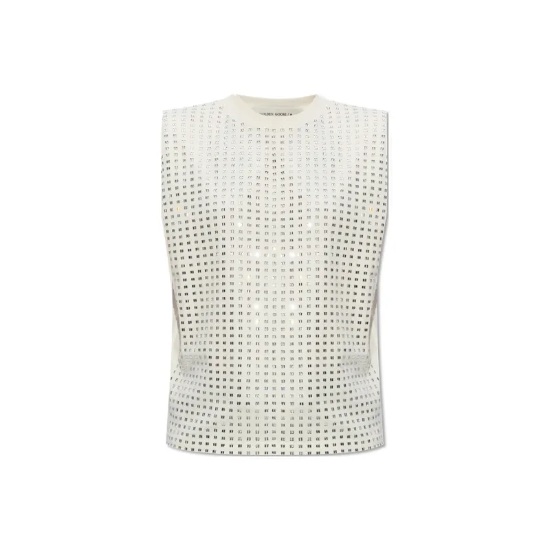 Golden Goose Embellished Sleeveless Top-0