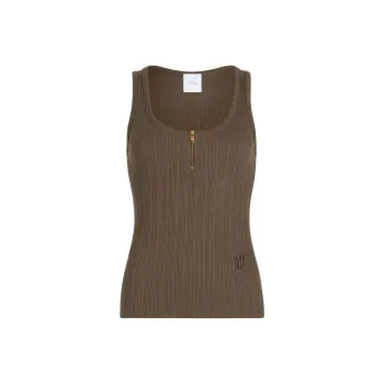 Patou Scoop neck Ribbed Tank Top