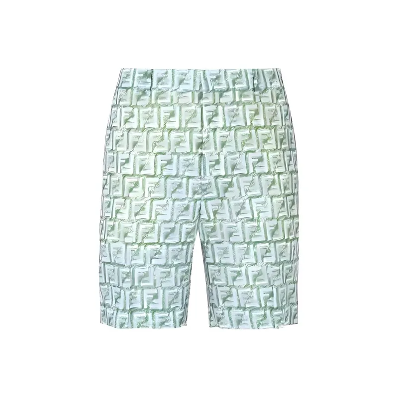 FENDI All Over Ff Printed Belt looped Shorts-0