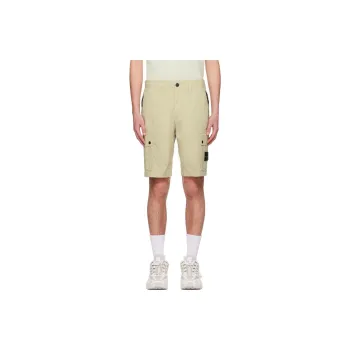 STONE ISLAND Compass Patch Knee Length Cargo Shorts