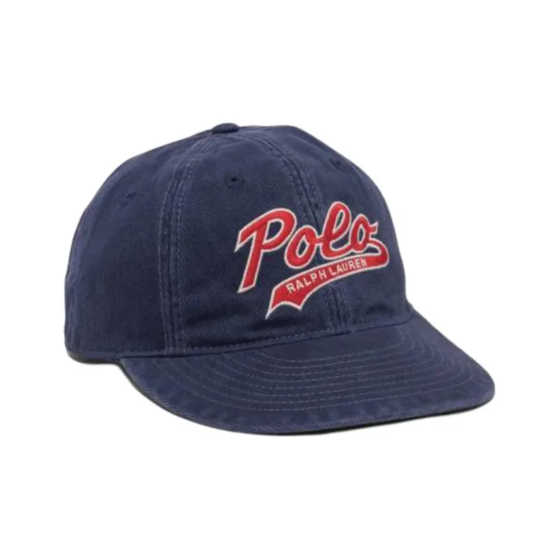 Polo Ralph Lauren Polo Script Flat Peak Baseball Cap-1