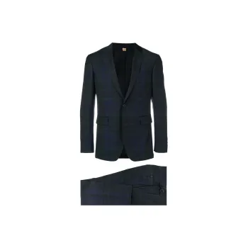 Burberry Business Suits Men's Marine Blue