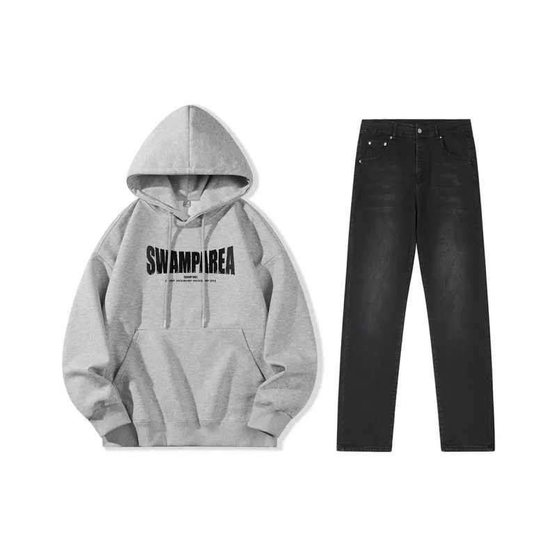 SWAMP AREA Sweatshirt Set Unisex-23