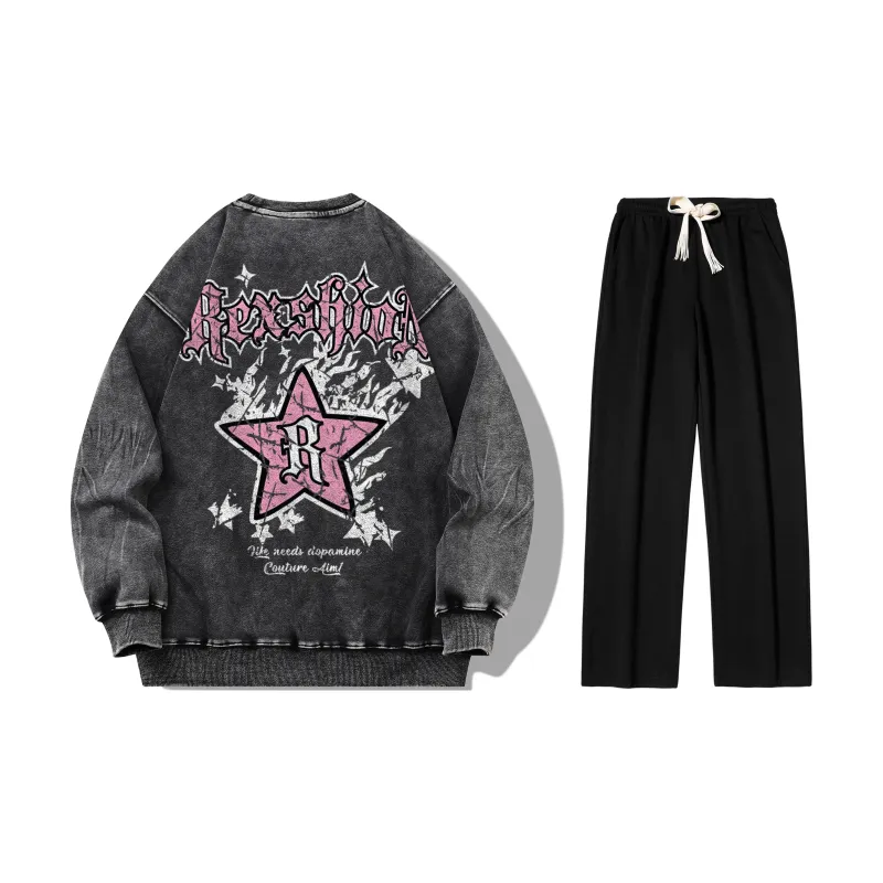 REXSHION Sweatshirt Sets Unisex-8