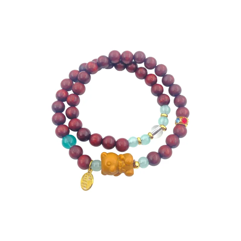 ERXI Pterocarpus Bracelets Unisex-0