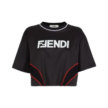 FENDI SS23 Crop Top Women's Black