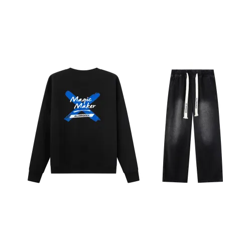 ALORGEEK Sweatshirt Sets Unisex