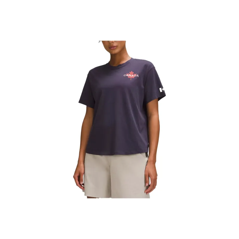 Lululemon Team Canada Regular T Shirt Women's Atmospheric Purple-0