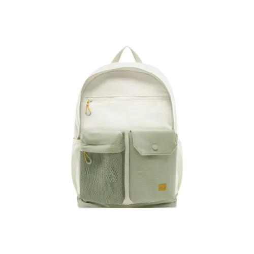 LiNing Fitness Series Polyester Backpack Unisex Moon White & Light Gray Green