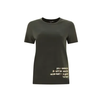 'S MAX MARA Slogan Printed Crewneck T Shirt