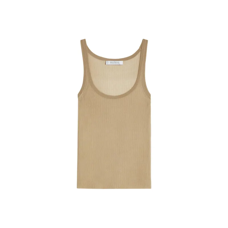 MaxMara Bastia Sleeveless Ribbed Top-0
