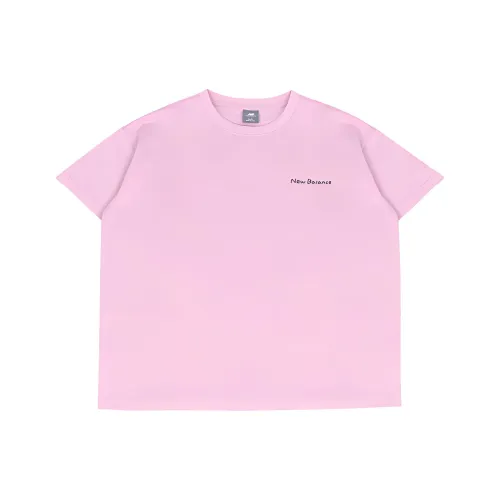 New Balance Inward Life Sports Casual Drop Shoulder Sleeve T Shirt Women's Pink