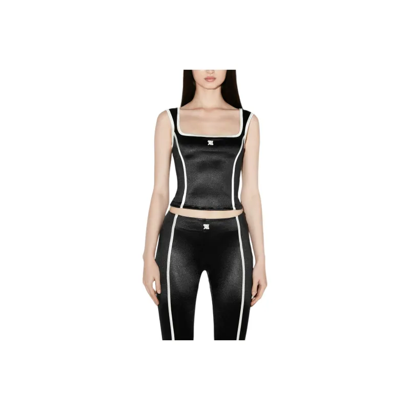 Misbhv Logo Satin Tank Top-0