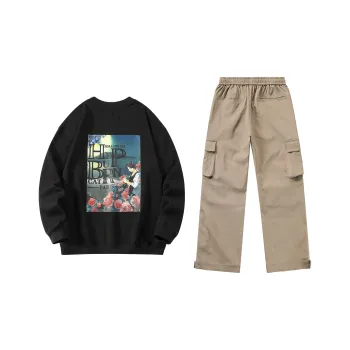 Hepburn Cat Sweatshirt Sets Unisex