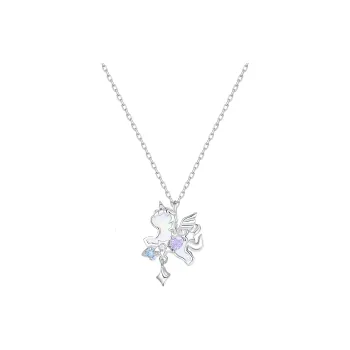 TWINKLE ANGEL 925 Sterling Silver Necklaces Women's