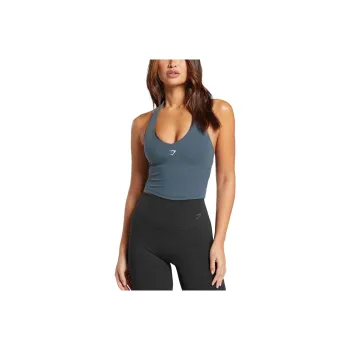GYMSHARK FW24 Tank Tops Women's Titanium Blue
