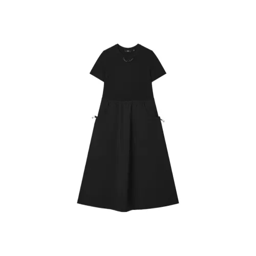FILA MILANO Collection Short Sleeved Dress Women's Black