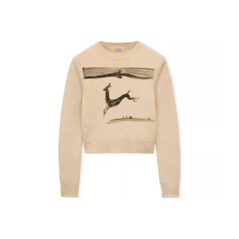 LOEWE SS23 Sweater Women's Light Umber