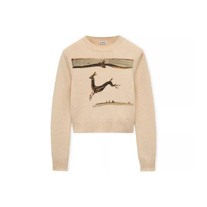 LOEWE SS23 Sweater Women's Light Umber-0