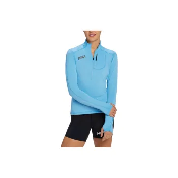 HOKA ONE ONE 1/2 ZIP T-Shirts Women's Blue