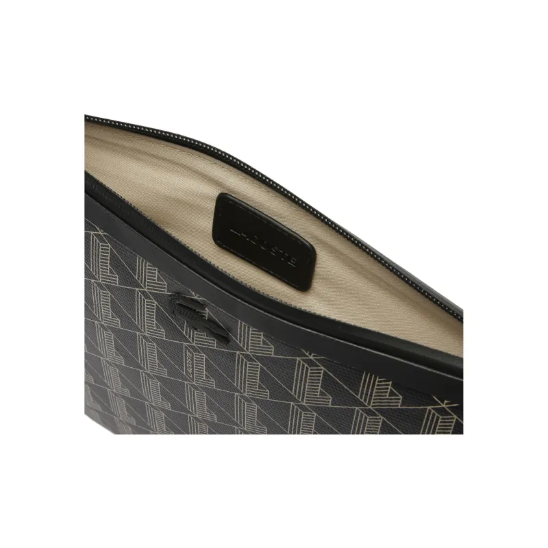 LACOSTE Cotton Clutch Women's Black-3