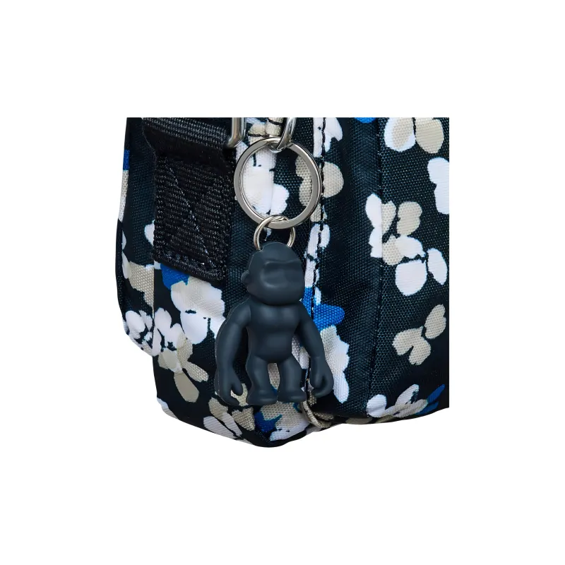 Kipling Polyester Crossbody Bag, Shoulder Bag Regular Women's Dark Blue & Small Multicolor-3