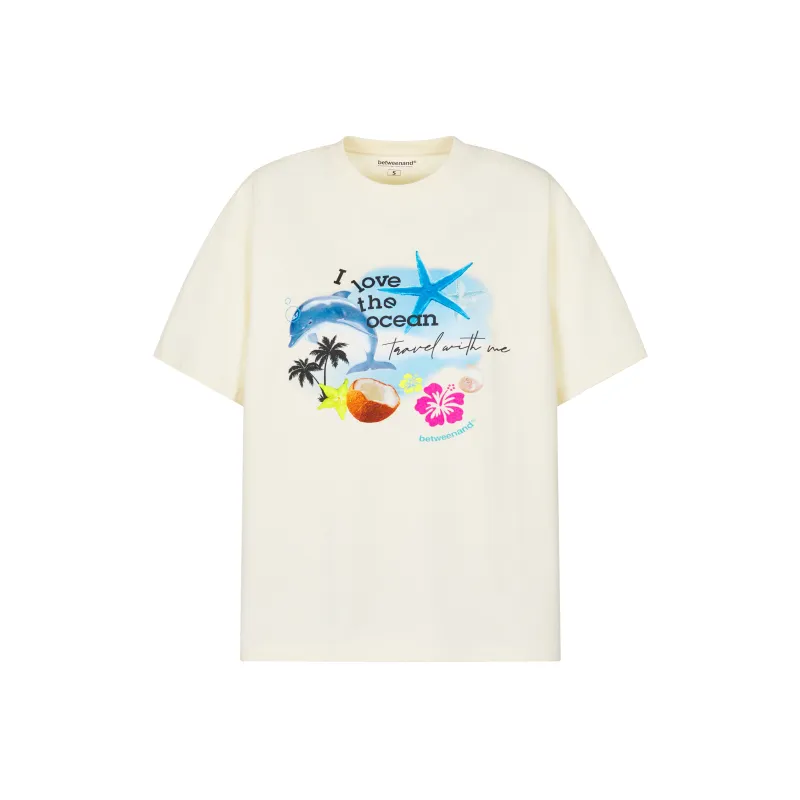 BETWEENAND T Shirt Women's Beige-0