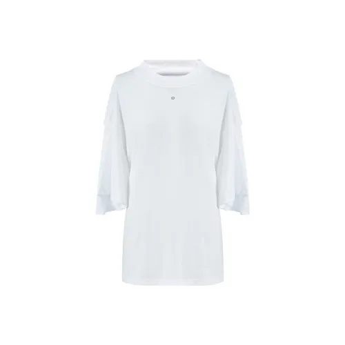 PushBUTTON T-Shirts Women's White