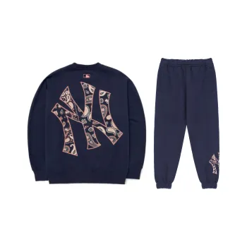 MLB New York Yankees Sweatshirt Set Unisex Navy Blue