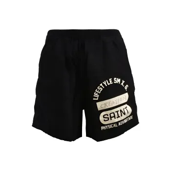 SAINT Mxxxxx SS24 Casual Shorts Unisex Black