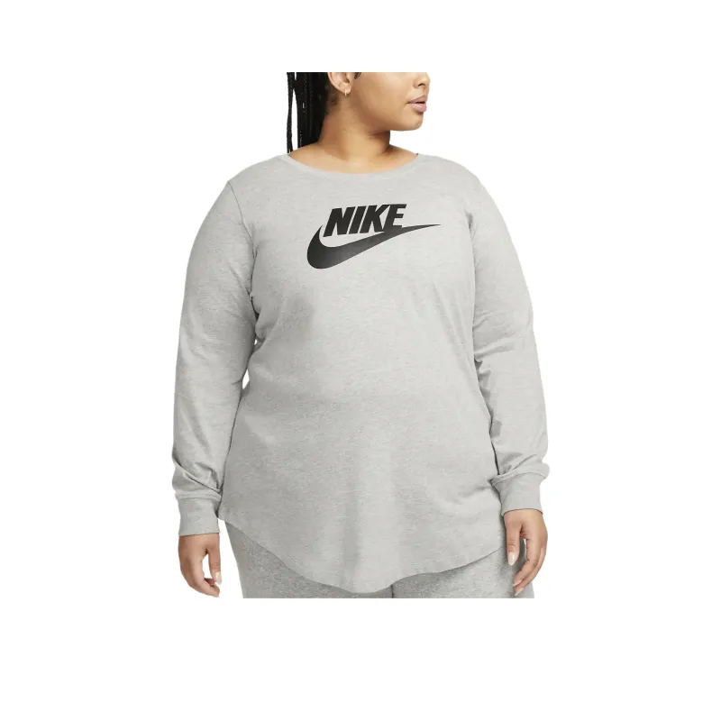 Nike Sportswear Club Women's Long Sleeve T Shirt Plus Size-0