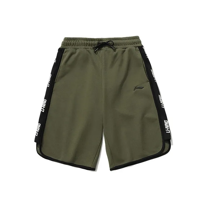 LINING Sports Fashion Collection Sports Shorts Men Olive Green-0