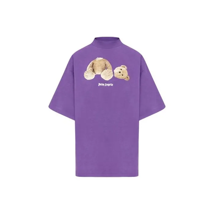 PALM ANGELS Women'ss Bear T shirt Purple-0