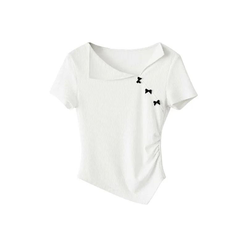 XIMENG Regular T Shirt Women's White-0