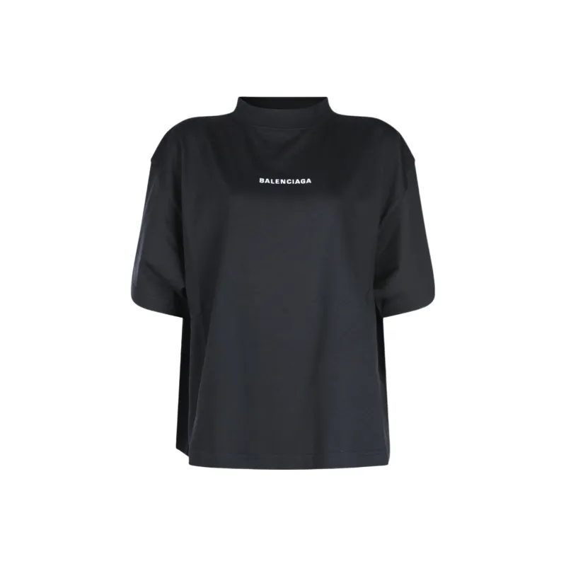 Balenciaga Logo embroidered T shirt-0