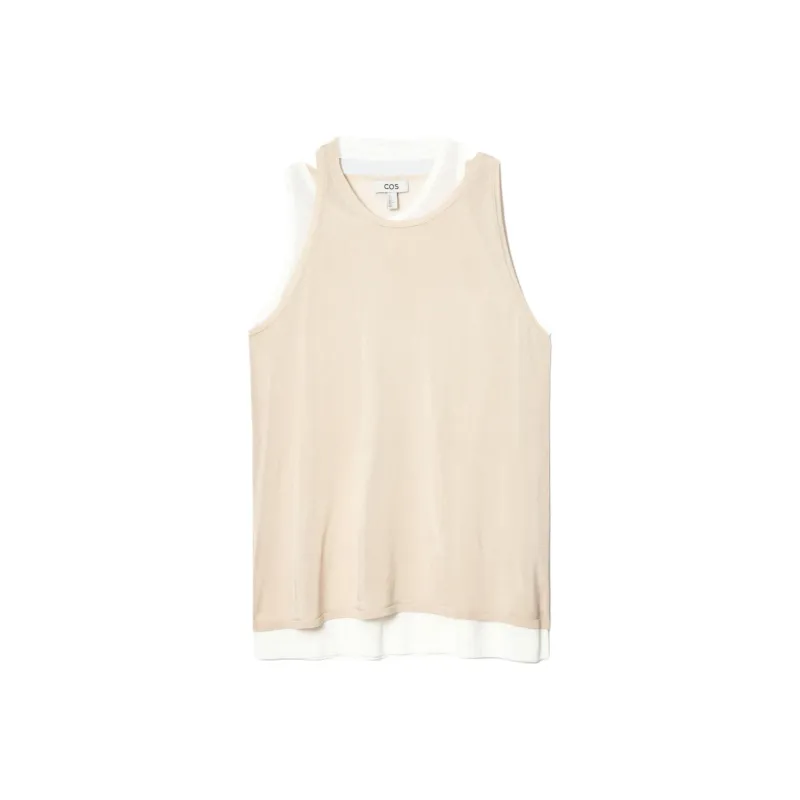 COS Tank Tops Women's Cream-0