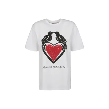 Alexander McQueen T Shirts Women's White