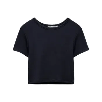 ZARA Regular T-Shirt Women's Deep Anthracite