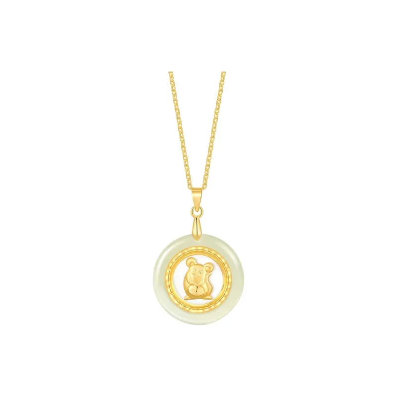 LIU GUI FU JEWELRY Hetian Jade Pendants White Jade Unisex-0