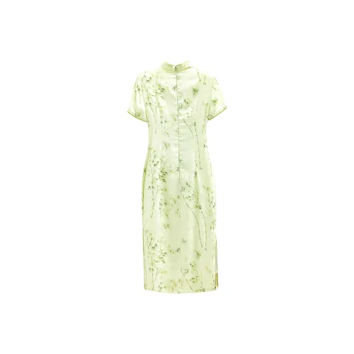 Yi Mengyuan Short Sleeved Dress Women's Image Color