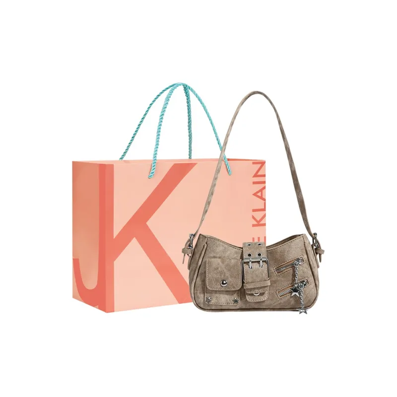 JANE KLAIN Synthetic Leather Shoulder Bag Regular Women's Light Blue/Dark Blue/Khaki/Ecru-10